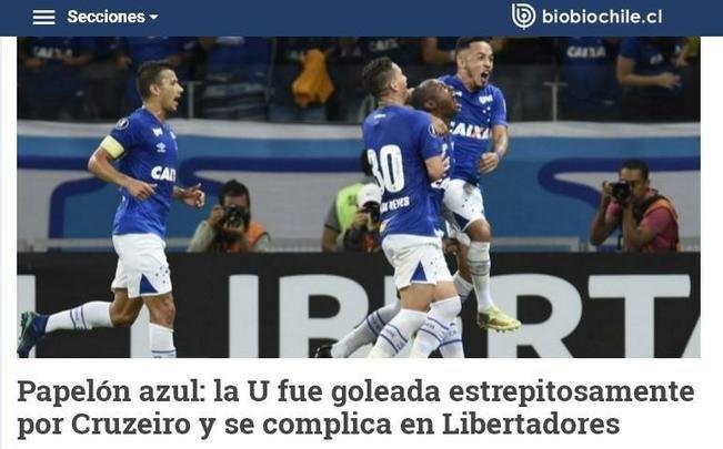 Manchetes dos veculos de comunicao do Chile. Rdio Bio Bio