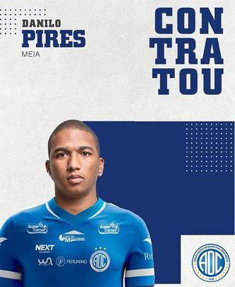 O Confiana anunciou a contratao do volante Danilo Pires, que estava no Nutico