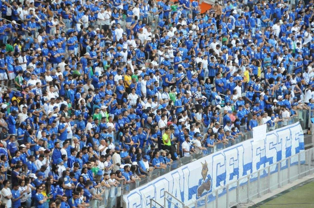 Fotos da torcida do Cruzeiro, no Mineiro, na partida contra a Ponte Preta pela 13 rodada da Srie B do Campeonato Brasileiro. Mineiro recebeu grande pblico mais uma vez