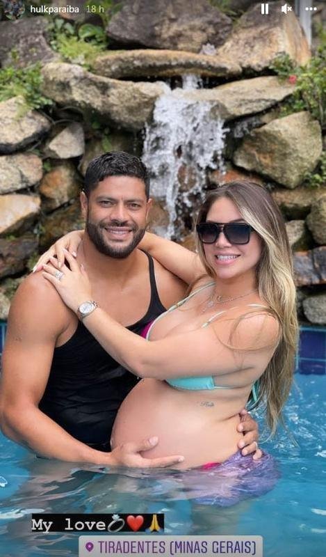 Hulk foi para Tiradentes com a famlia 