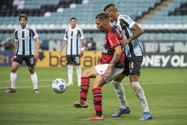 Fotos do jogo entre Grmio e Flamengo, na Arena do Grmio, em Porto Alegre, pela segunda rodada do Campeonato Brasileiro (23/11/2021)