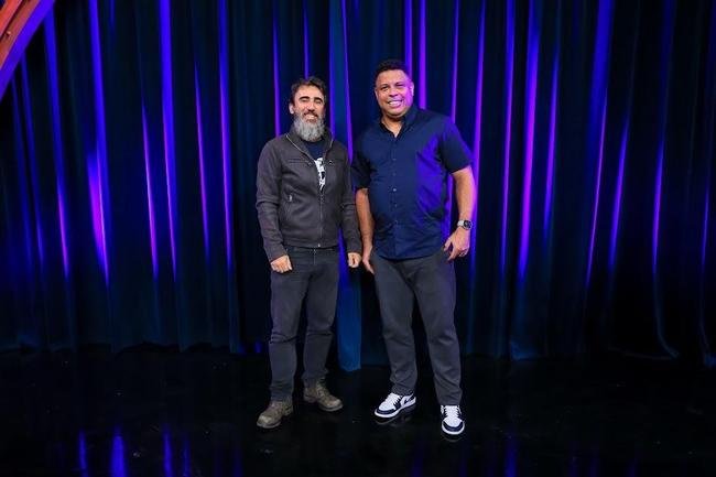 Ronaldo em participao no 'The Noite com Danilo Gentili', no SBT/Alterosa