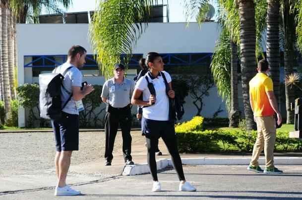 Imagens do treinamento da Seleo Francesa na Toca da Raposa II, em Belo Horizonte