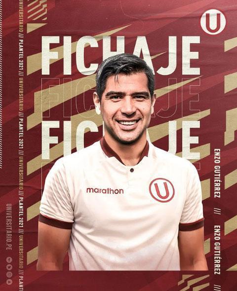 Enzo Gutiérrez, atacante (Universitario, do Peru)