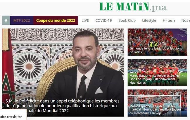 Le Matin: 'O mundo felicita Marrocos'