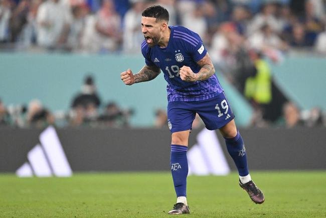 Alexis Mac Allister marcou o primeiro gol da Argentina sobre a Polnia no Estdio 974, em duelo pelo Grupo C da Copa do Mundo