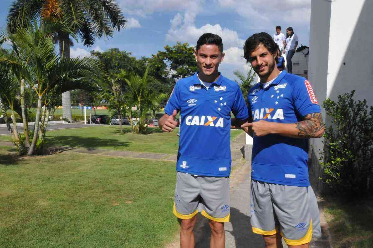 Diogo Barbosa e Hudson foram apresentados pelo presidente Gilvan de Pinho Tavares