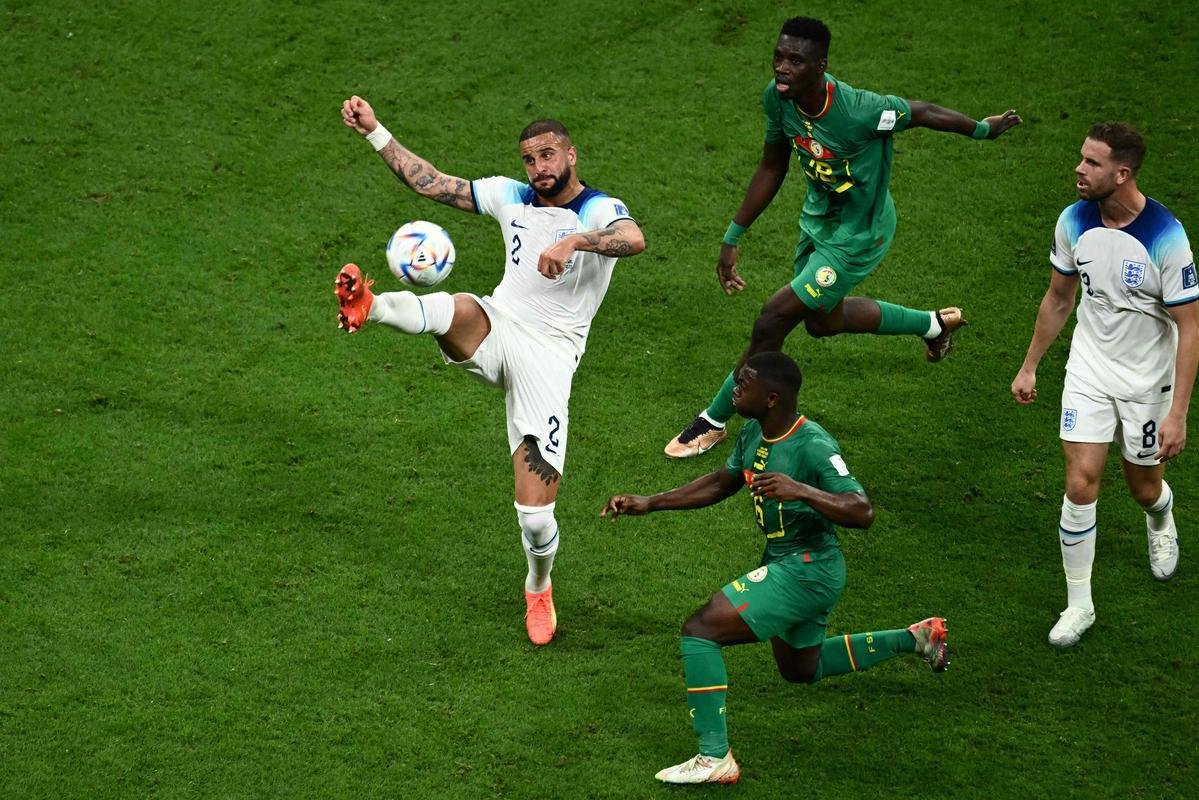 Lances da partida entre Inglaterra e Senegal, no Estdio Al Bayt, no Catar 
