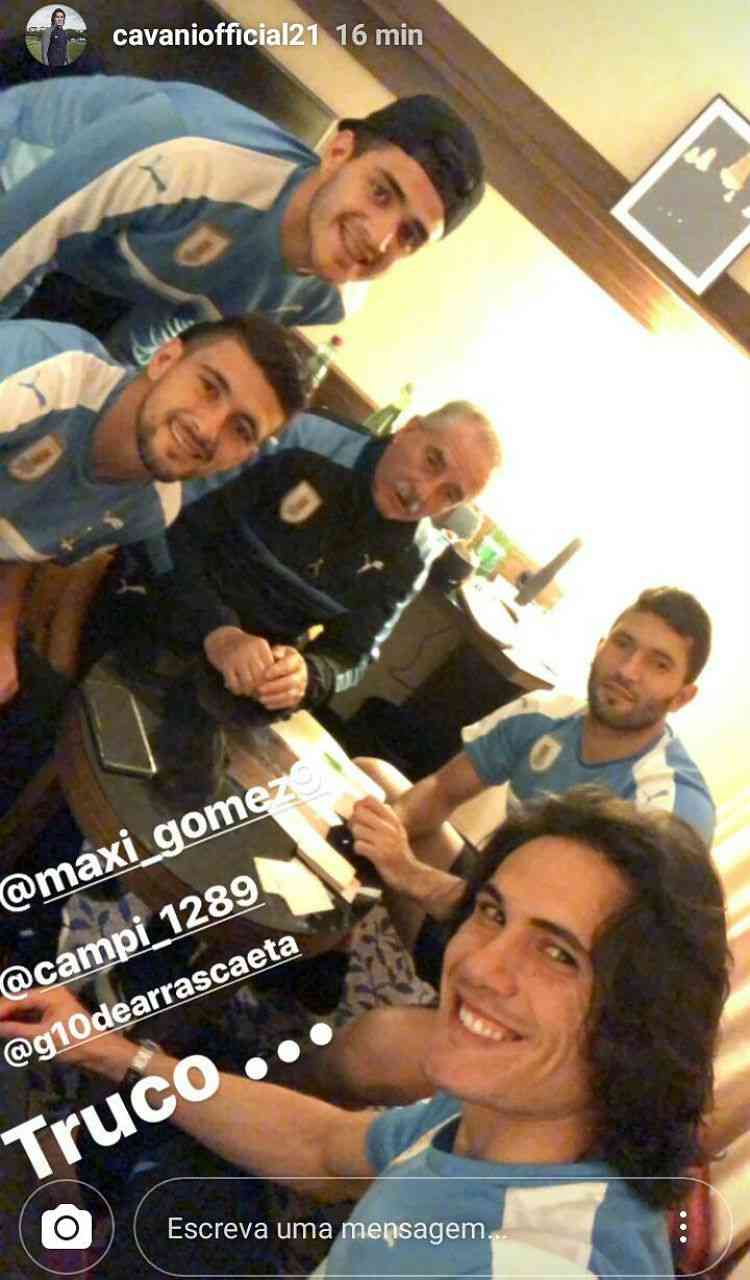 Reproduo/Instagram Edinson Cavani @cavaniofficial21