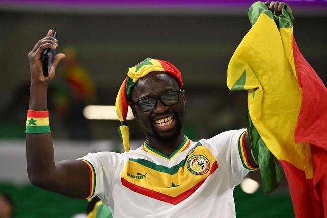 Fotos dos torcedores de Senegal e Holanda durante jogo pelo Grupo A da Copa do Mundo.