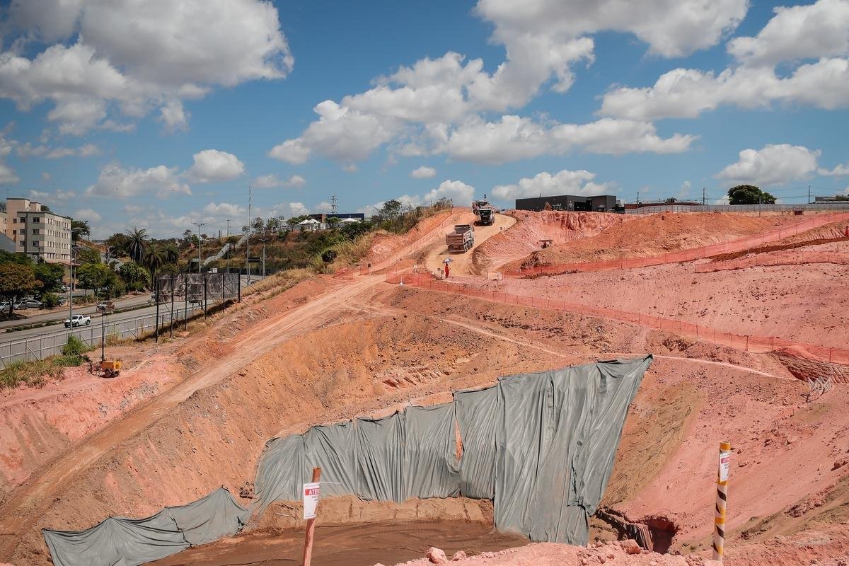 Atlético divulgou novas fotos das obras da Arena MRV