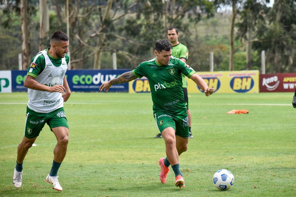Treino do Amrica realizado nesta tera-feira (26/10) no CT Lanna Drumond, em Belo Horizonte