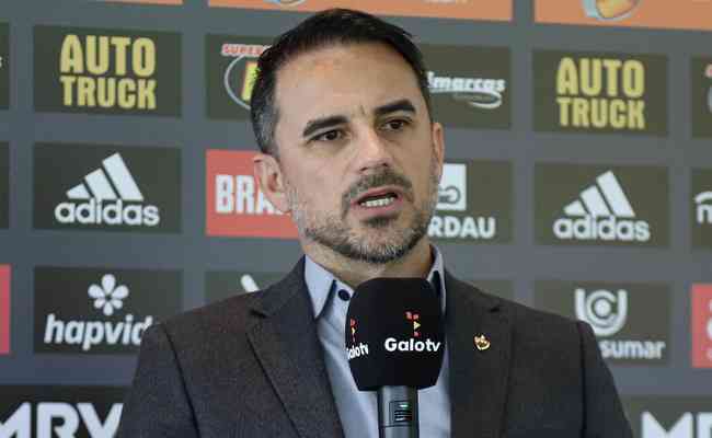 Rodrigo Caetano, diretor de futebol do Atltico, falou sobre a temporada em entrevista coletiva