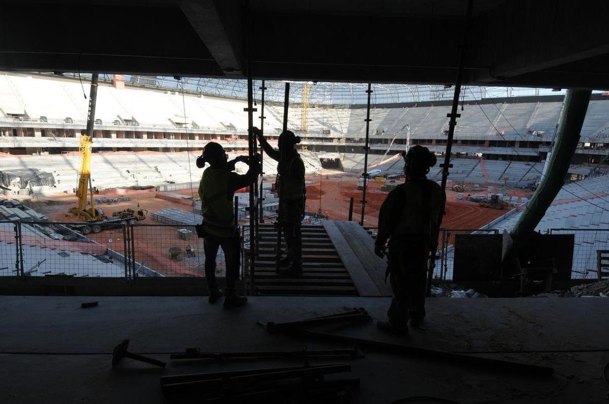 Futuro estdio do Galo, Arena MRV est com 60% das obras concludas