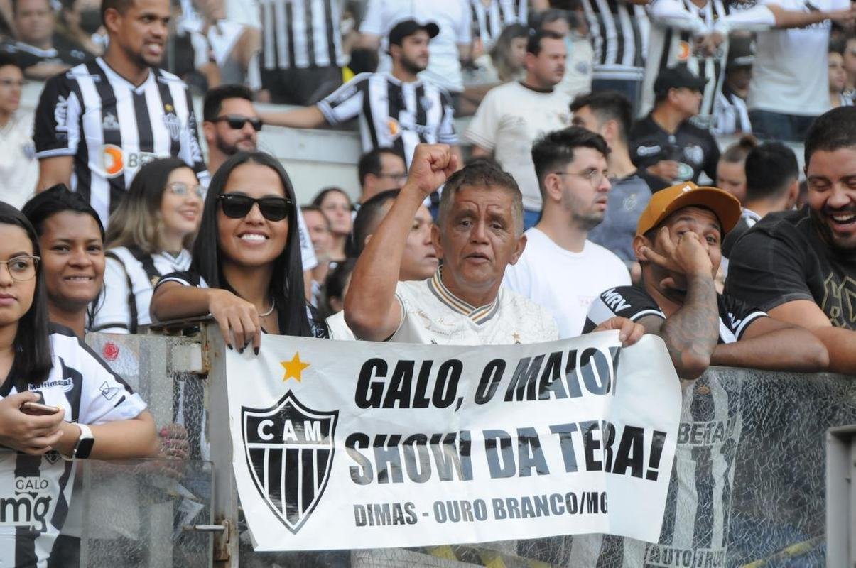 Fotos da torcida do Atltico na partida contra o Flamengo, no Mineiro, em Belo Horizonte, pela 13 rodada do Campeonato Brasileiro
