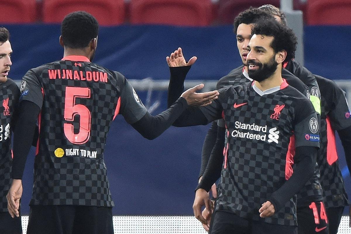 Fotos do jogo entre RB Leipzig e Liverpool, em 