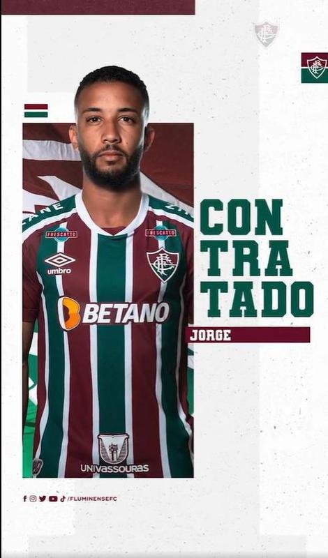 Fluminense anunciou o lateral-esquerdo Jorge