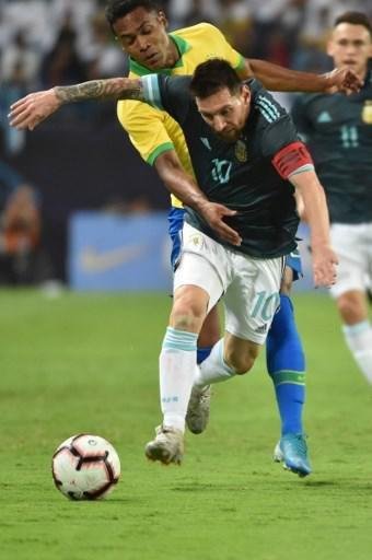 Fotos do amistoso internacional entre Brasil e Argentina, em Riade, na Arbia Saudita