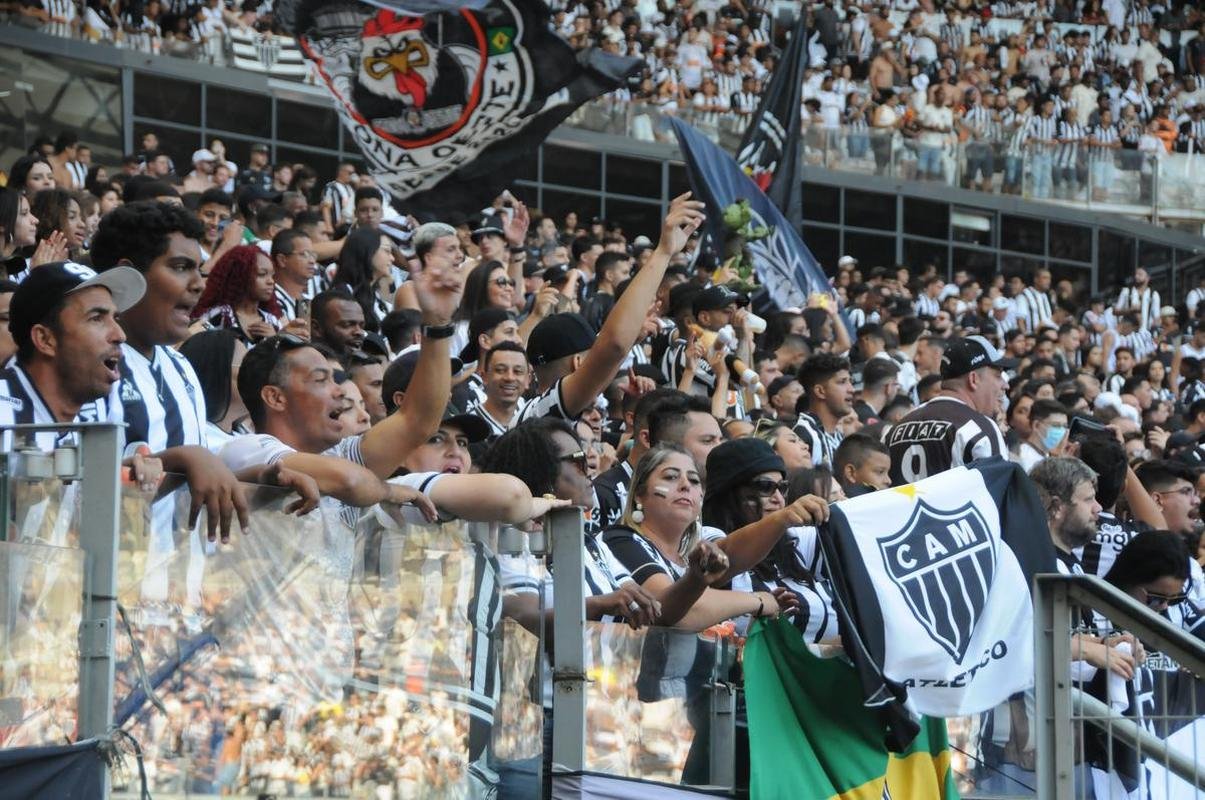 Fotos da torcida do Atltico na partida contra o Flamengo, no Mineiro, em Belo Horizonte, pela 13 rodada do Campeonato Brasileiro
