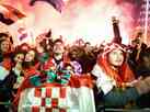 Festa em Zagreb com terceiro lugar da Crocia na Copa do Mundo