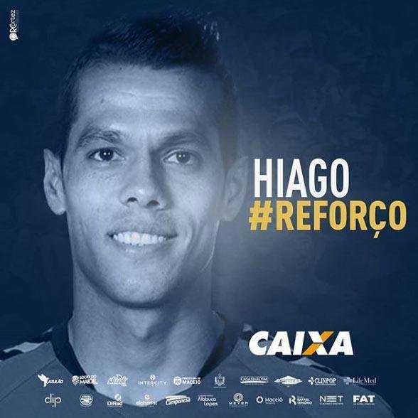 O atacante Hiago, ex-Fortaleza, vai jogar pelo CSA em 2019