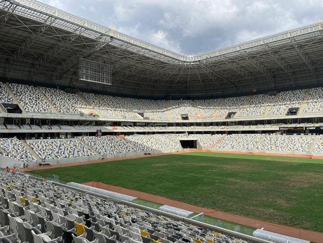 Fotos da visita feita por pessoas com deficincia na Arena MRV, nesta quinta-feira (9/2)
