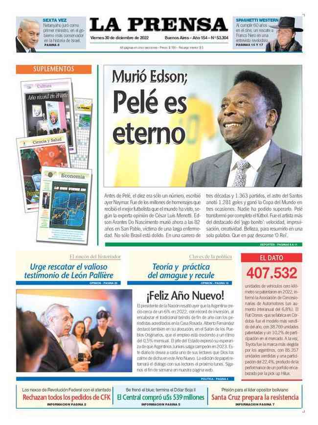 La Prensa newspaper from Argentina