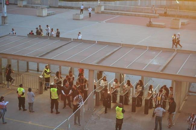 Fotos da chegada da torcida do Atl�tico ao Mineir�o para o jogo contra o Emelec pelas oitavas de final da Copa Libertadores de 2022