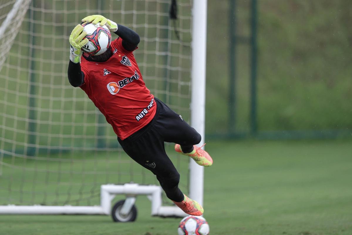 Treino do Atltico nesta tera-feira, 9 de maro de 2021