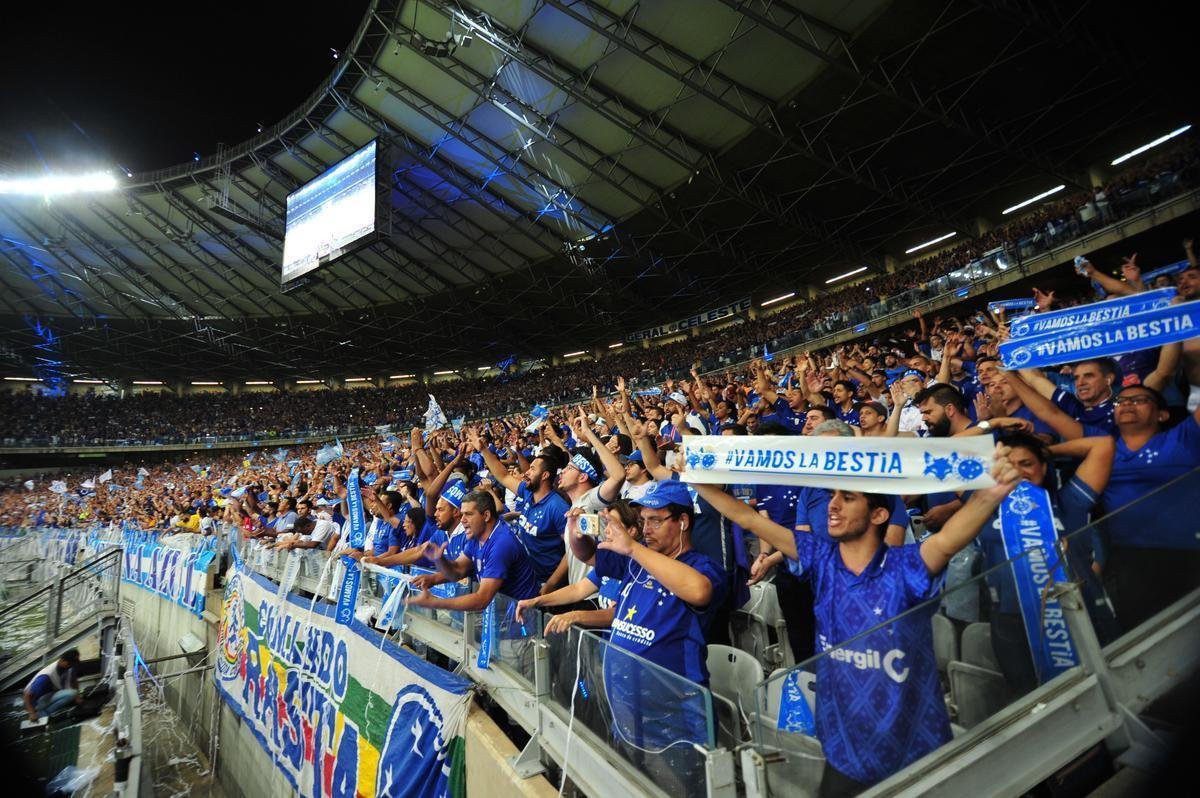 Torcida do Cruzeiro lotou o Mineiro na partida contra o Boca Juniors pela Libertadores