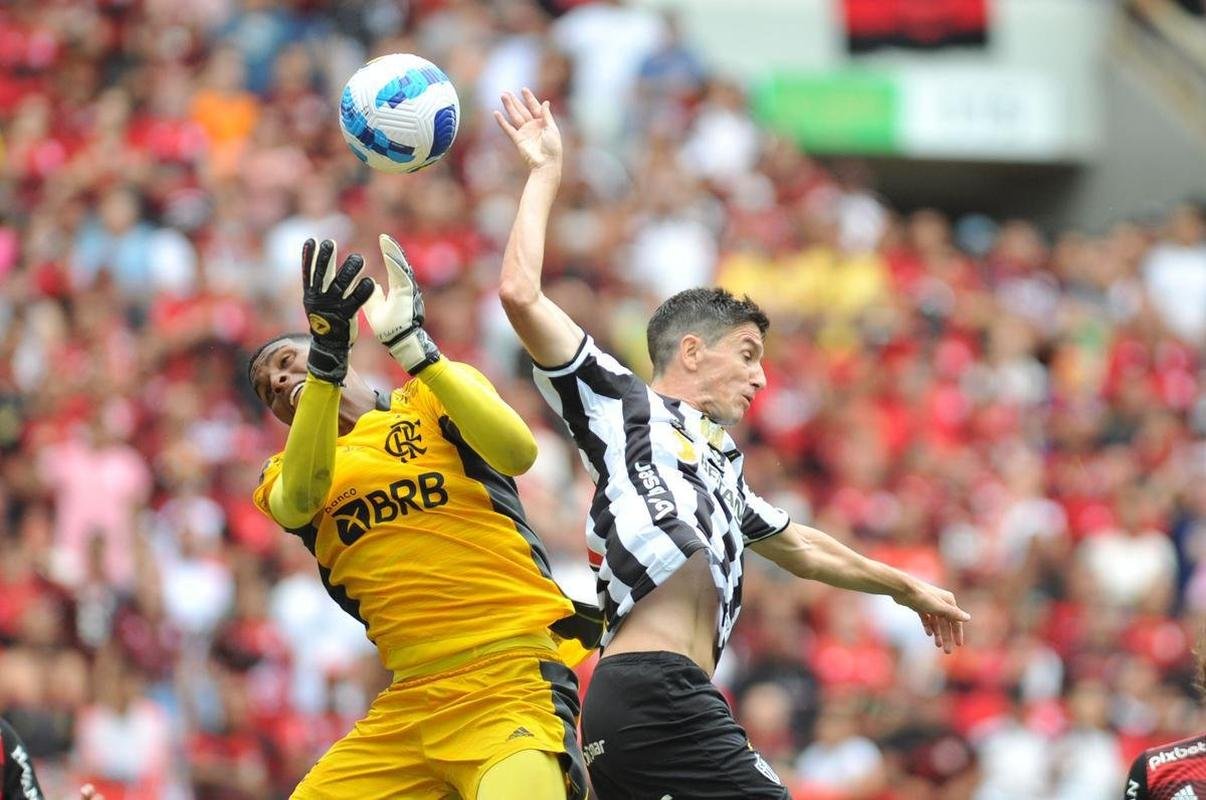 Fotos do empate por 2 a 2 entre Atltico e Flamengo na final da Supercopa do Brasil, na Arena Pantanal, em Cuiab