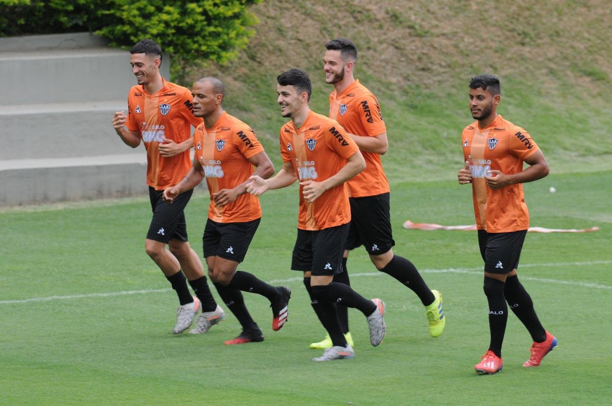 Fotos do Atltico nesta quinta-feira, na Cidade do Galo