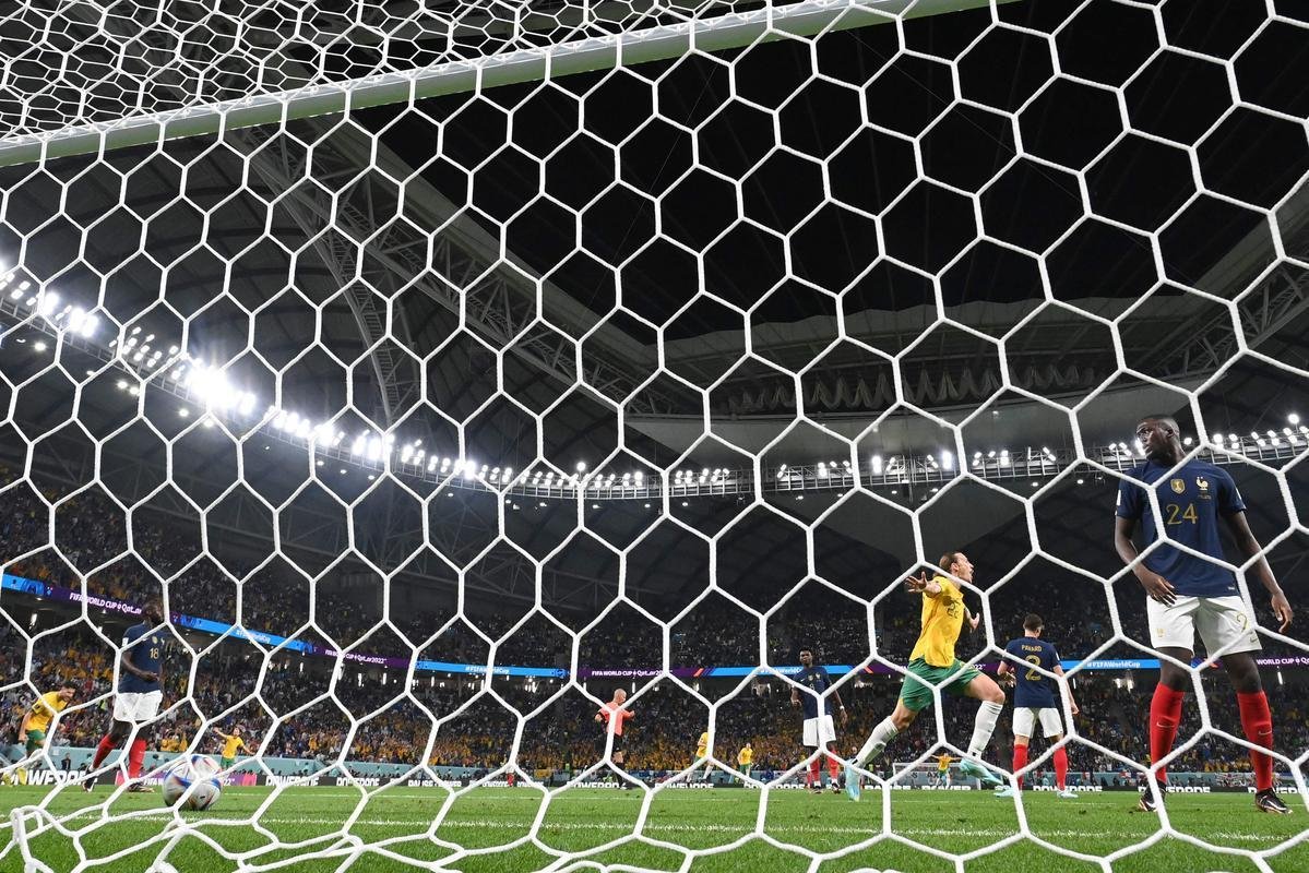Imagens do jogo entre Frana e Austrlia, pelo Grupo D da Copa do Mundo