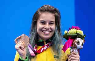 Beatriz Borges Carneiro ganhou o bronze nos 100m nado peito S14