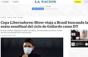 La Nacin relembra que Gallardo busca sua sexta semifinal de Libertadores diante do Atltico
