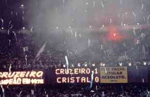 Em 1997, o Cruzeiro conquistou o bi da Copa Libertadores da Amrica. Na deciso, o clube mineiro superou o Sporting Cristal do Peru.