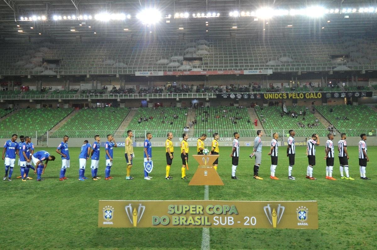 Imagens do clssico entre Atltico e Cruzeiro pela Supercopa Sub-20