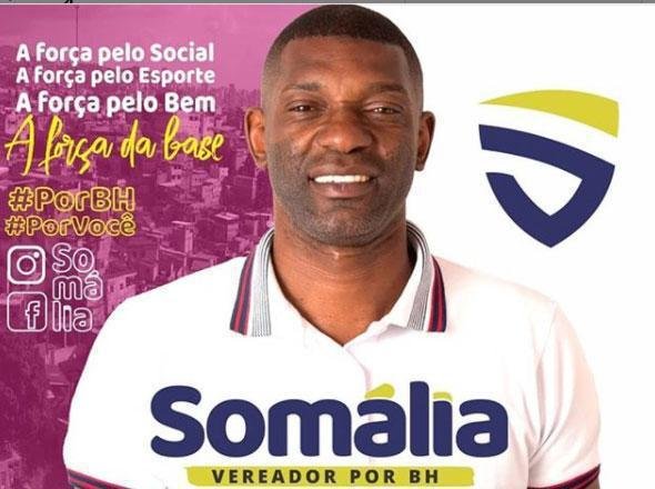 Ex-centroavante do Amrica, Somlia recebeu 2.255 votos para vereador em Belo Horizonte e no foi eleito.