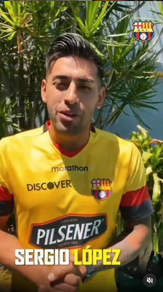 Sergio López, meia (Barcelona de Guayaquil, do Equador)