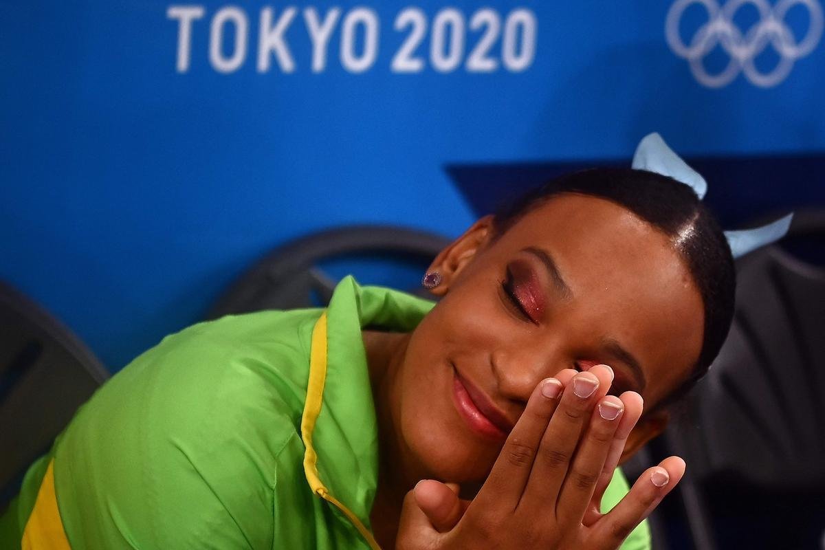 Rebeca Andrade conquistou a medalha de ouro no salto