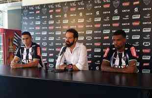 Danilo Barcelos e Felipe Santana foram apresentados nesta tera-feira na Cidade do Galo