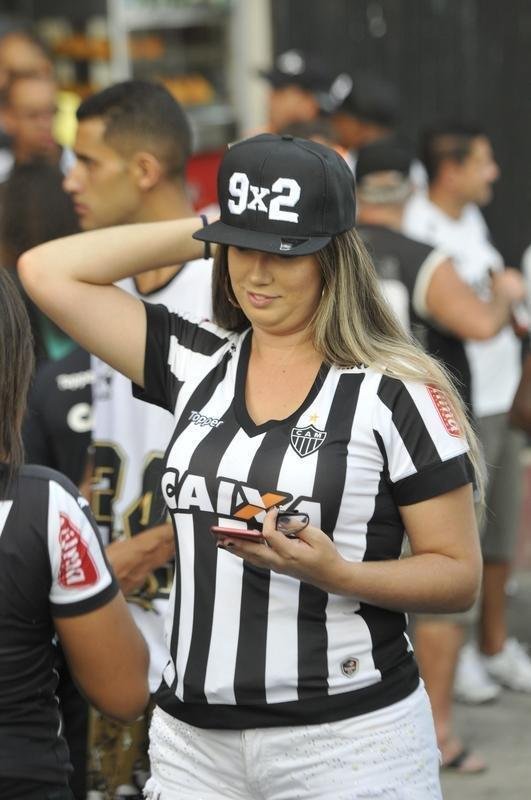 Torcida do Atltico compareceu em bom nmero ao Independncia para apoiar time diante do Danubio, pela Copa Libertadores