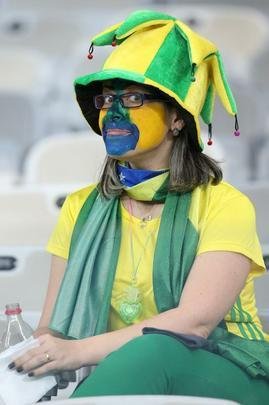 Torcedores no Mineiro durante jogo entre Brasil e Austrlia pelos Jogos Olmpicos do Rio