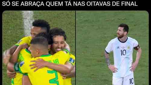 Reviravolta: torcedores acompanham jogo do Brasil com memes - Superesportes