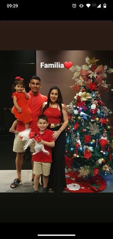 Junior Alonso e a famlia 