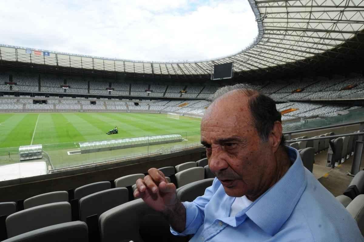 Procpio durante entrevista ao Superesportes no Mineiro, palco do ttulo celeste da Taa Brasil de 1966