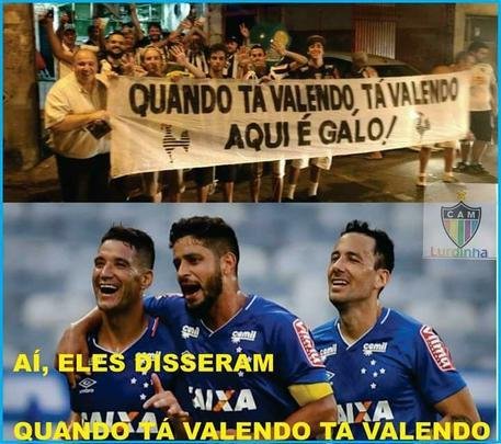 Torcedores do Cruzeiro tiram sarro de atleticanos após conquista do Mineiro