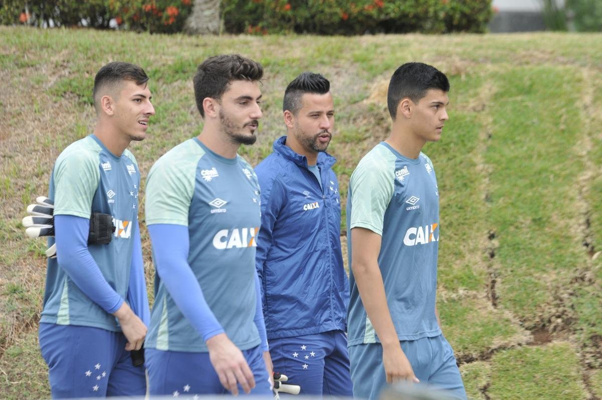 Imagens do treino do Cruzeiro antes do segundo duelo da final da Copa do Brasil, contra o Corinthians, em So Paulo