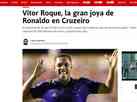 'Grande joia': Vitor Roque, do Cruzeiro,  destaque em jornal da Espanha