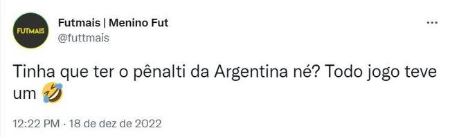 Memes do pnalti marcado para a Argentina contra a Frana
